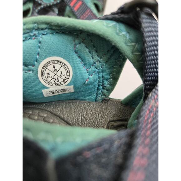 Keen Newport Waterproof Outdoor Hiking Teal Pink Sandals Shoes Kids Size 4/EU 36 - Picture 12 of 13